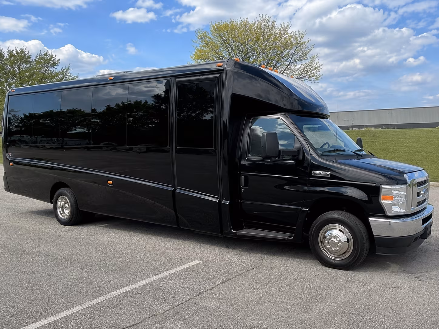 group boarding a minibus in wyoming